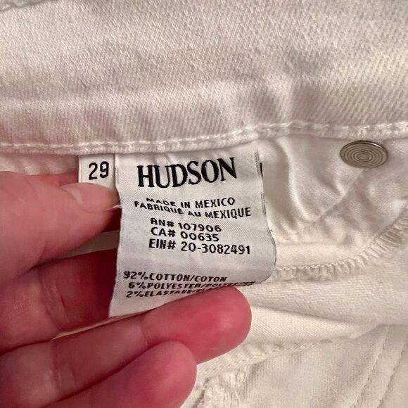 EEUC Hudson Tally Crop Skinny Jeans in White Size 29 x 28 Worn Once Perfect!! - Picture 6 of 11